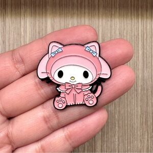 My Melody Pink Cat Enamel Pin Brooch - 1pc